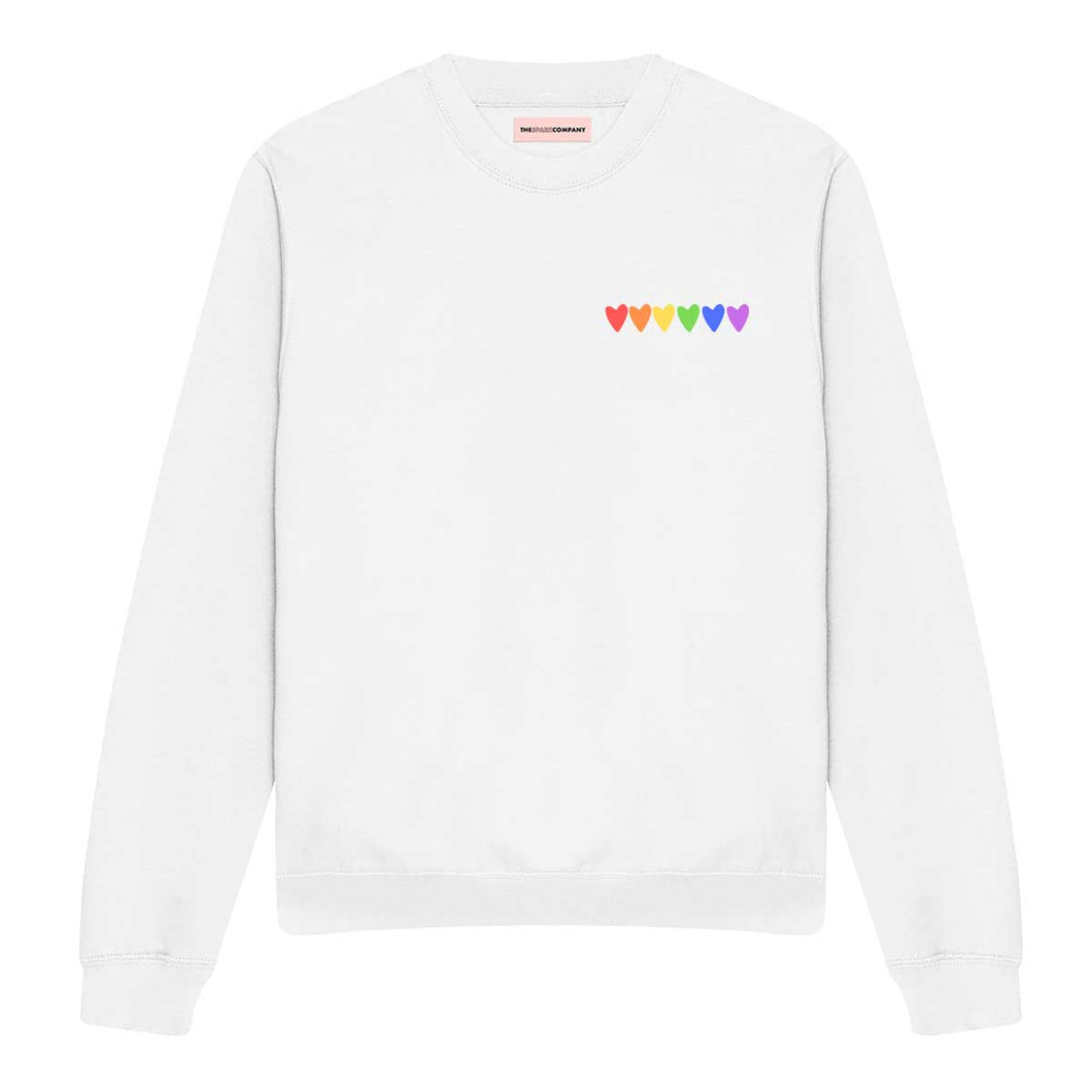 Rainbow Hearts LGBTQ+ Sweatshirt