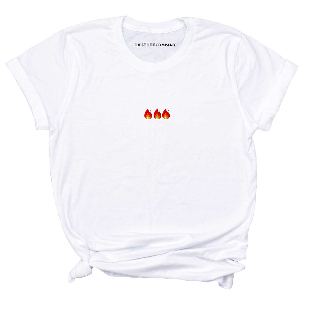 On Fire Embroidered Feminist T-Shirt