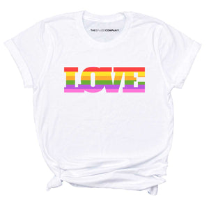 Love Pride Rainbow LGBTQ+ Pride T-Shirt