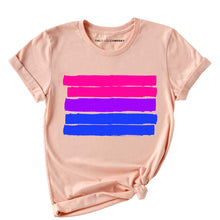 Load image into Gallery viewer, Bisexual Pride Flag LGBTQ+ Pride T-Shirt