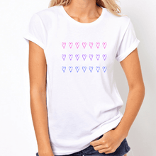 Load image into Gallery viewer, Bisexual Hearts - LGBT T-Shirt-LGBT Apparel, LGBT Clothing, LGBT T Shirt-The Spark Company-The Spark Company