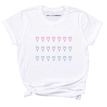 Load image into Gallery viewer, Bisexual Hearts LGBTQ+ Pride T-Shirt