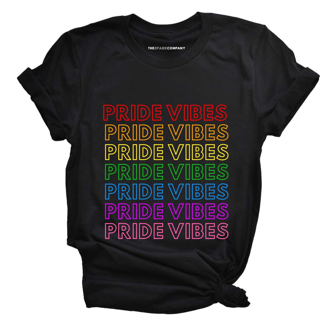Pride Vibes Retro LGBTQ+ Pride T-Shirt