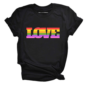 Love Pride Rainbow LGBTQ+ Pride T-Shirt