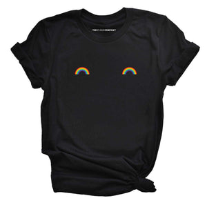 Pride Rainbow Nipple LGBTQ+ Pride T-Shirt