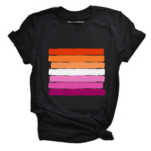 Load image into Gallery viewer, Lesbian Pride Flag LGBTQ+ Pride T-Shirt