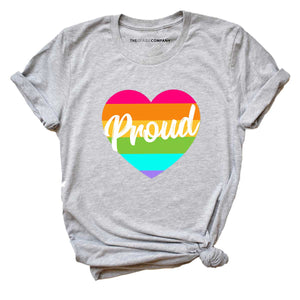 Heart Pride Rainbow LGBTQ+ Pride T-Shirt