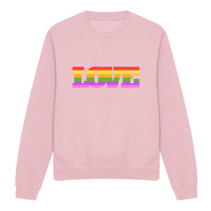 LOVE Pride Rainbow LGBTQ+ Pride Sweatshirt