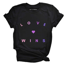 Load image into Gallery viewer, Love Wins Bisexual Colours LGBTQ+ Pride T-Shirt