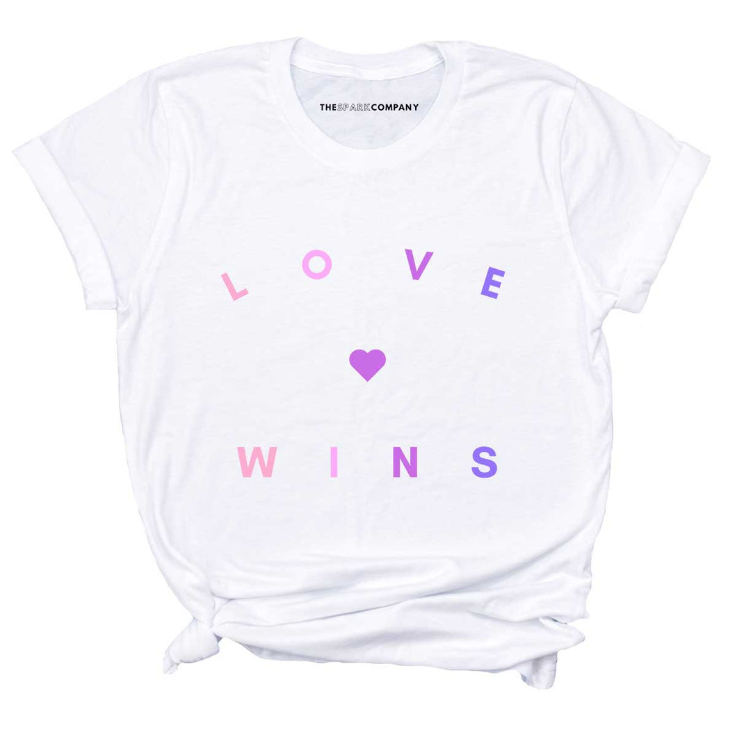 Love Wins Bisexual Colours LGBTQ+ Pride T-Shirt