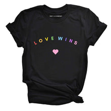 Load image into Gallery viewer, Love Wins Pastel Heart LGBTQ+ Pride T-Shirt