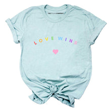 Load image into Gallery viewer, Love Wins Pastel Heart LGBTQ+ Pride T-Shirt
