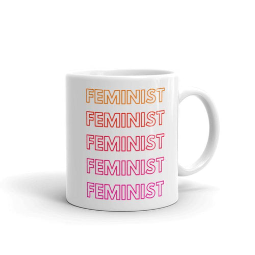 Feminist Rainbow - Feminist Mug, Feminist Gift-Feminist Apparel, Feminist Gift, Feminist Coffee Mug-The Spark Company-The Spark Company