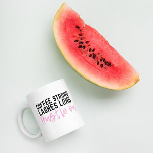 Hustle - Feminist Coffee Mug, Feminist Gift-Feminist Apparel, Feminist Gift, Feminist Coffee Mug-The Spark Company-The Spark Company