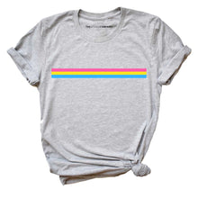 Load image into Gallery viewer, Pansexual Stripe LGBTQ+ Pride T-Shirt