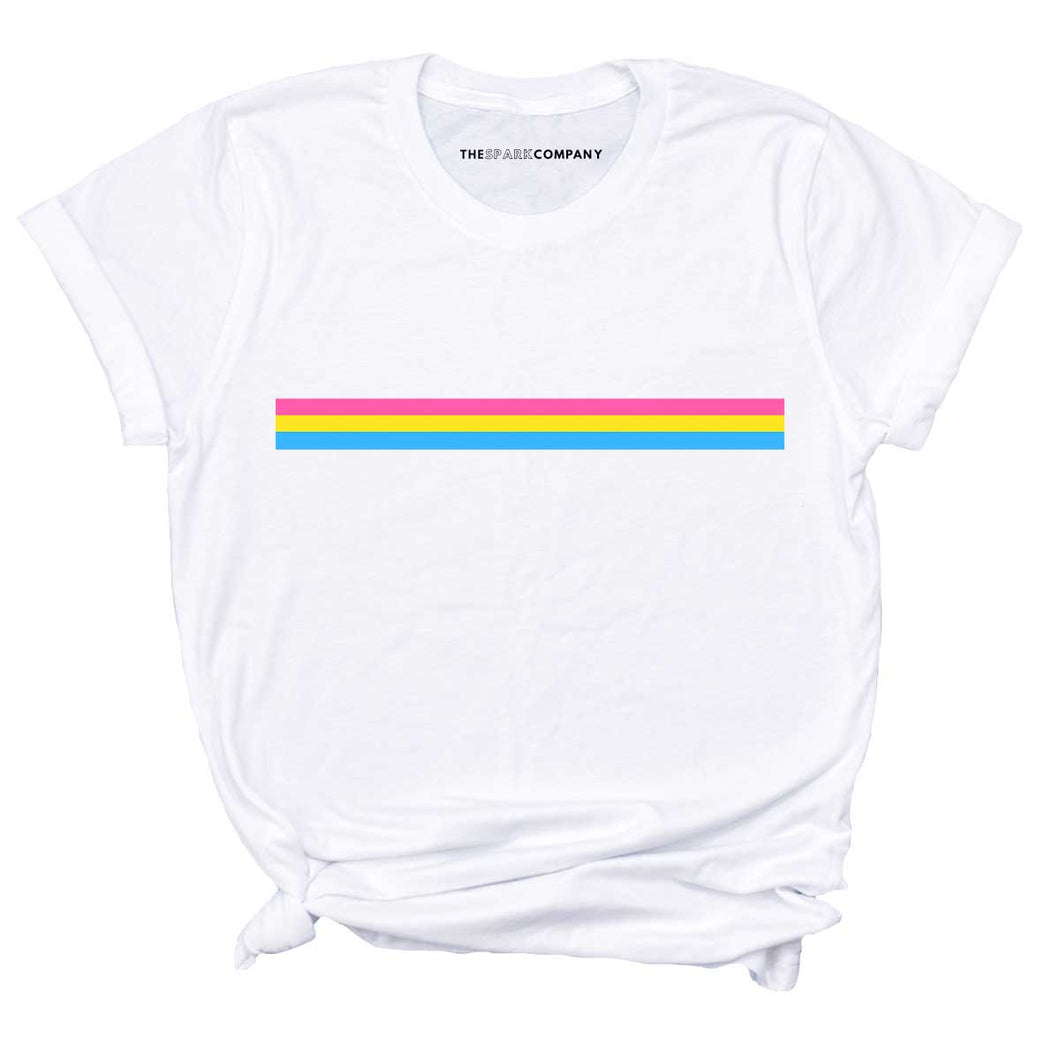 Pansexual Stripe LGBTQ+ Pride T-Shirt