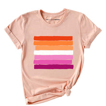 Load image into Gallery viewer, Lesbian Pride Flag LGBTQ+ Pride T-Shirt
