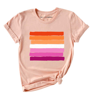 Lesbian Pride Flag LGBTQ+ Pride T-Shirt