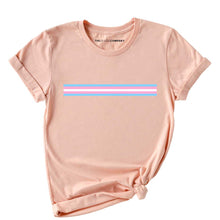 Load image into Gallery viewer, Transgender Stripe LGBTQ+ Pride T-Shirt