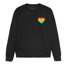 Load image into Gallery viewer, Rainbow Pride Heart LGBTQ+ Pride Sweatshirt