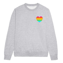 Load image into Gallery viewer, Rainbow Pride Heart LGBTQ+ Pride Sweatshirt