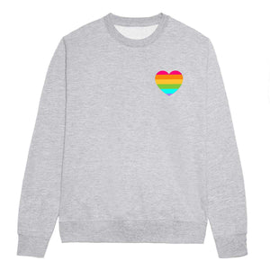 Rainbow Pride Heart LGBTQ+ Pride Sweatshirt