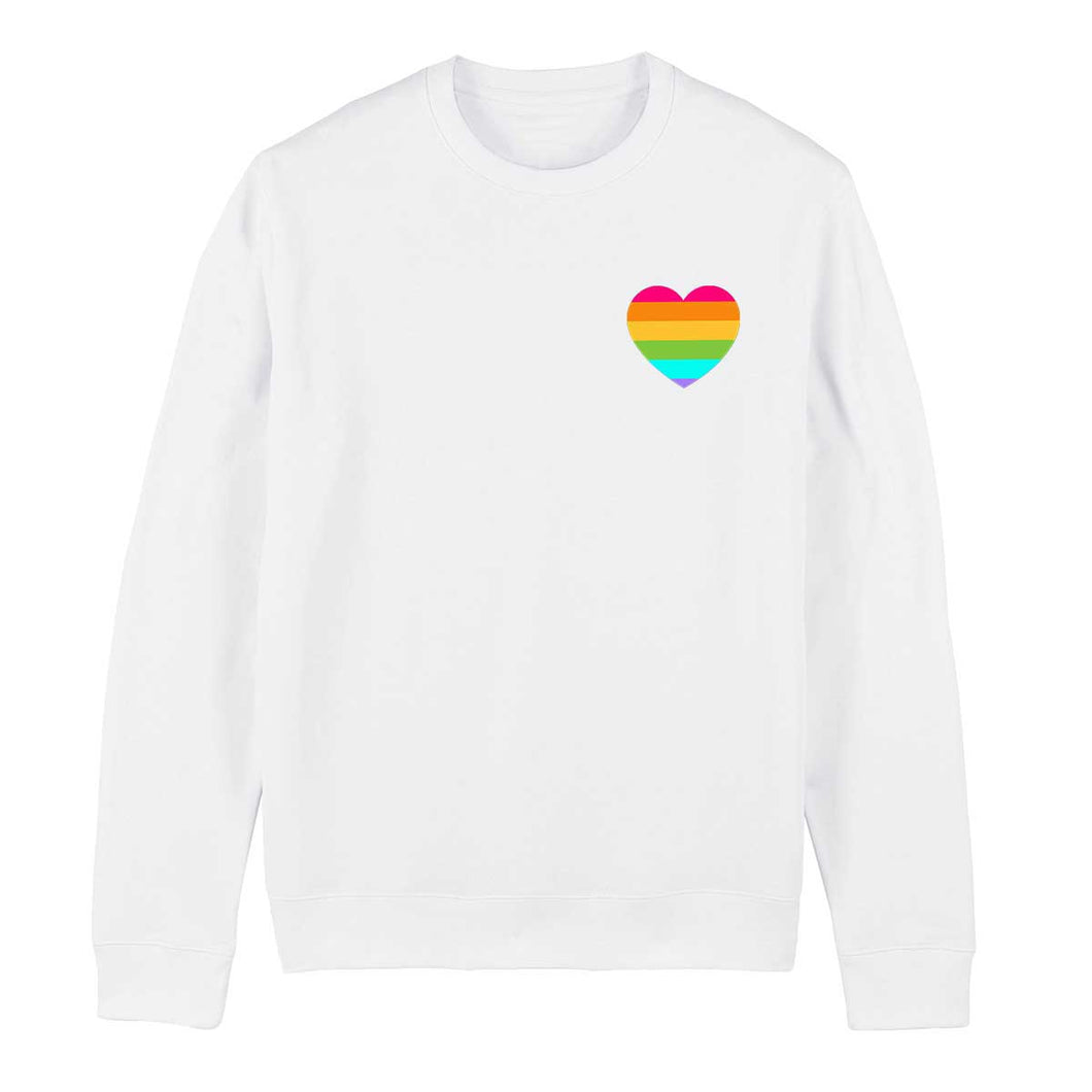 Rainbow Pride Heart LGBTQ+ Pride Sweatshirt