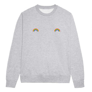 Pride Rainbow Nipple LGBTQ+ Pride Sweatshirt