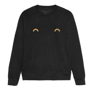 Pride Rainbow Nipple LGBTQ+ Pride Sweatshirt