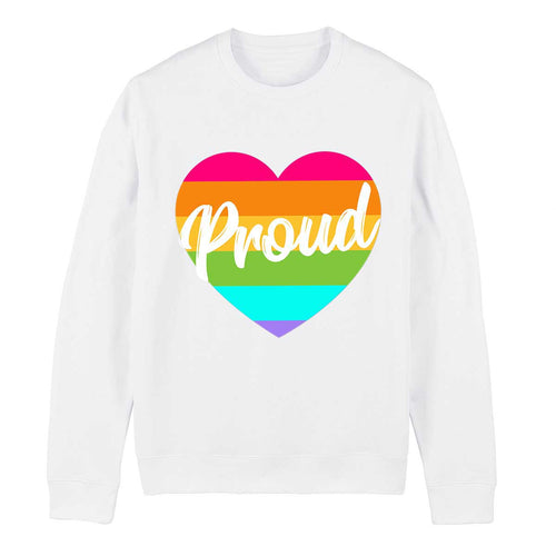 Pride Rainbow Heart LGBTQ+ Pride Sweatshirt