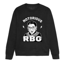 Load image into Gallery viewer, Notorious RBG Feminist Sweatshirt