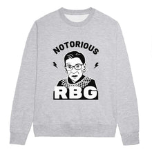 Load image into Gallery viewer, Notorious RBG Feminist Sweatshirt