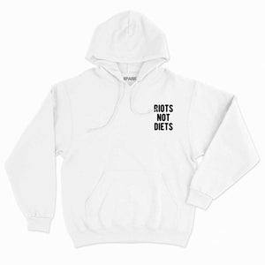 Riots Not Diets Embroidered Hoodie