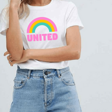Load image into Gallery viewer, United Pride Rainbow - LGBT T-Shirt-LGBT Apparel, LGBT Clothing, LGBT T Shirt-The Spark Company-The Spark Company