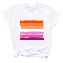 Load image into Gallery viewer, Lesbian Pride Flag LGBTQ+ Pride T-Shirt