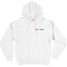 Load image into Gallery viewer, Rainbow Hearts LGBTQ+ Hoodie